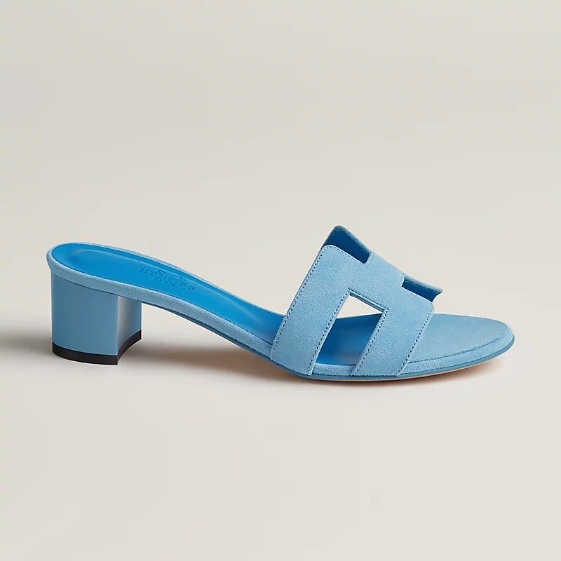 Giày Hermes Oasis Sandal Nữ Xanh Da Trời